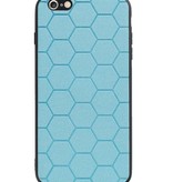 Hexagon Hard Case voor iPhone 6 Plus / 6s Plus Blauw