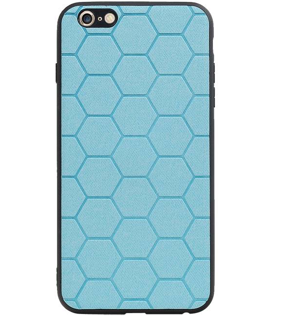 Hexagon Hard Case voor iPhone 6 Plus / 6s Plus Blauw