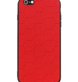 Étui rigide hexagonal pour iPhone 6 Plus / 6s Plus rouge