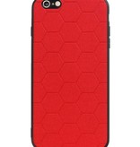 Hexagon Hard Case voor iPhone 6 Plus / 6s Plus Rood