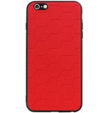 Étui rigide hexagonal pour iPhone 6 Plus / 6s Plus rouge