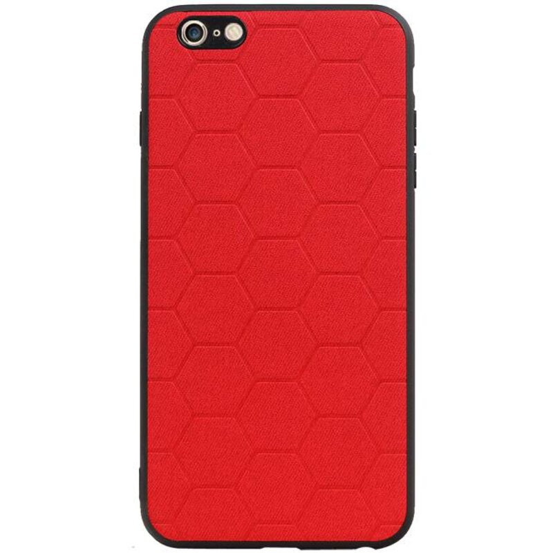 Étui rigide hexagonal pour iPhone 6 Plus / 6s Plus rouge