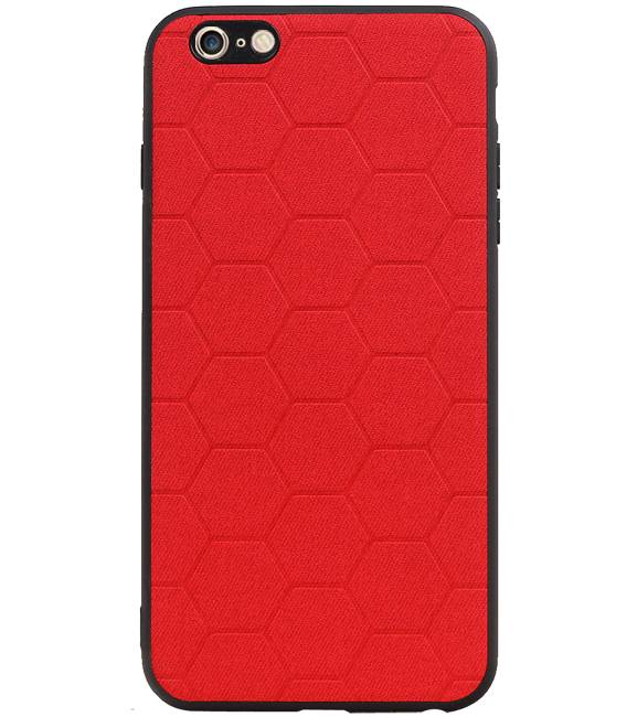 Étui rigide hexagonal pour iPhone 6 Plus / 6s Plus rouge