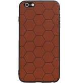 Étui rigide hexagonal pour iPhone 6 Plus / 6s Plus brun
