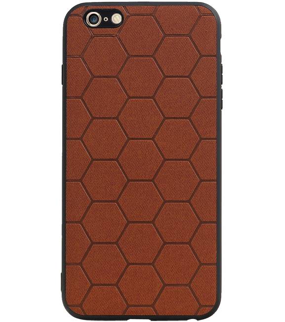 Hexagon Hard Case for iPhone 6 Plus / 6s Plus Brown