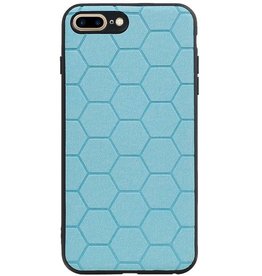 Hexagon Hard Case til iPhone 8 Plus / iPhone 7 Plus Blue