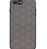 Estuche rígido hexagonal para iPhone 8 Plus / iPhone 7 Plus gris