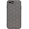 Étui rigide hexagonal pour iPhone 8 Plus / iPhone 7 Plus gris