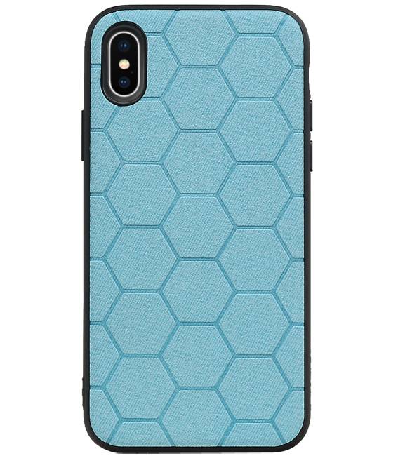 Hexagon Hard Case for iPhone X / iPhone XS Blue