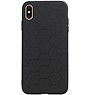 Hexagon Hard Case für iPhone XS Max Schwarz