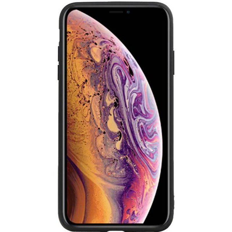 Étui rigide hexagonal pour iPhone XS Max brun