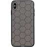 Hexagon Hard Case für iPhone XS Max Grau