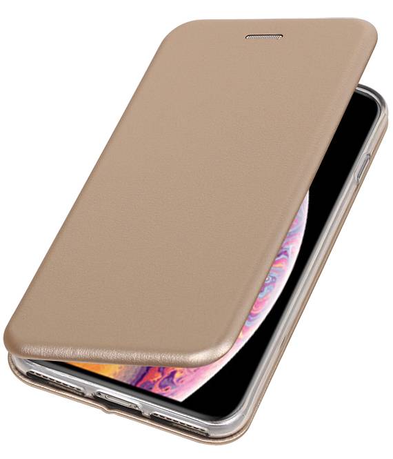 Schlankes Folio-Case für iPhone XS Max Gold