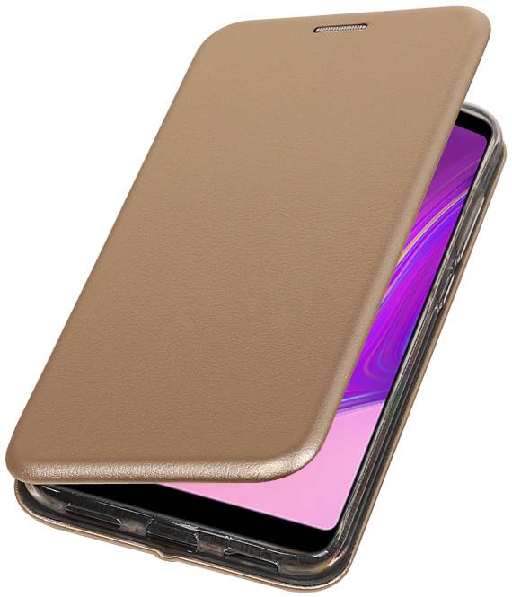 Schmales Folio-Case für Samsung Galaxy A9 2018 Gold