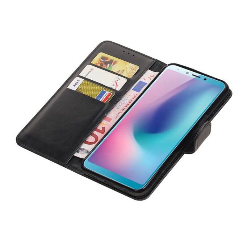 Pull Up Bookstyle for Samsung Galaxy A6s Black