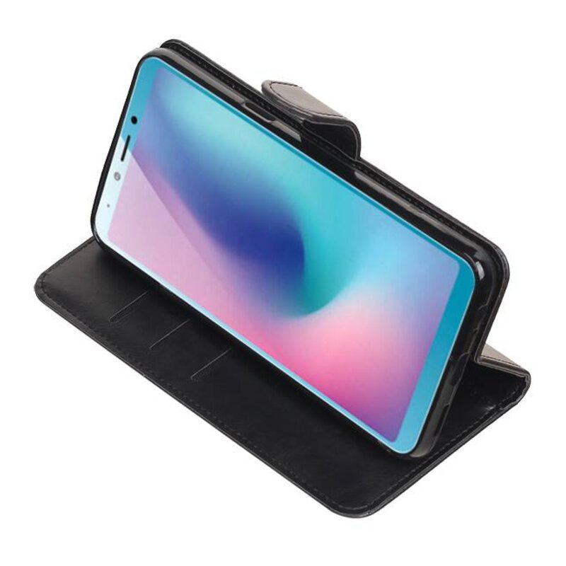 Pull Up Bookstyle for Samsung Galaxy A6s Black