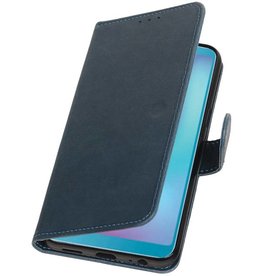 Pull Up Bookstyle pour Samsung Galaxy A6s Bleu