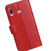 Pull Up Bookstyle pour Samsung Galaxy A6s Rouge