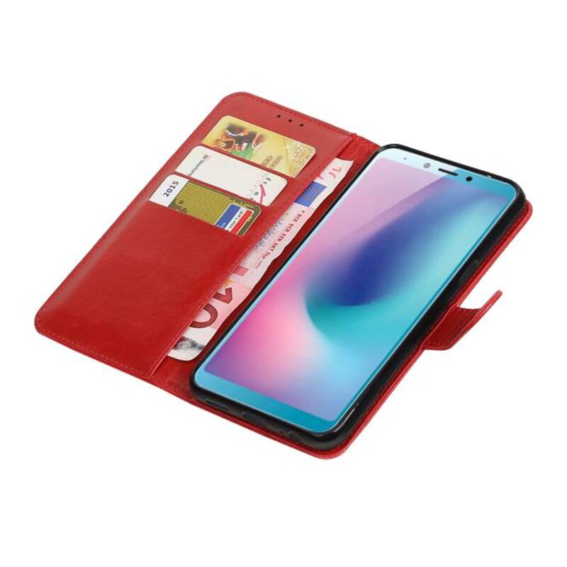 Pull Up Bookstyle para Samsung Galaxy A6s Red