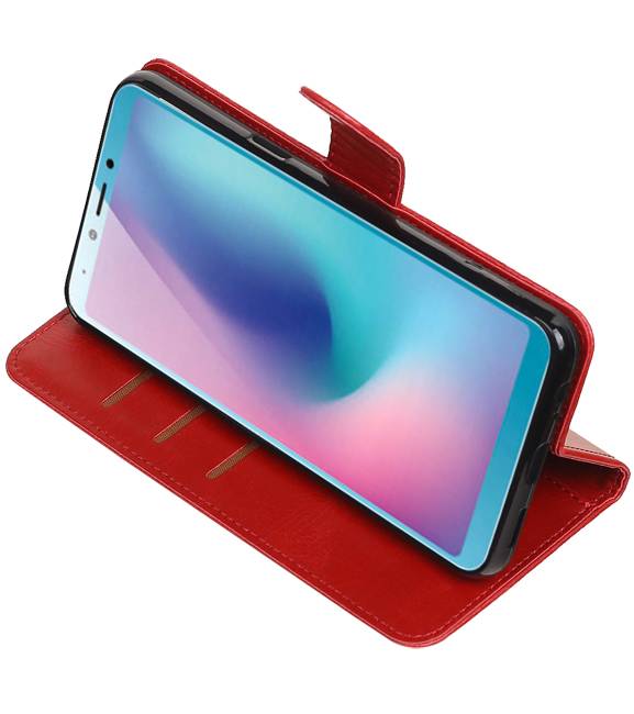 Pull Up Bookstyle für Samsung Galaxy A6s Red