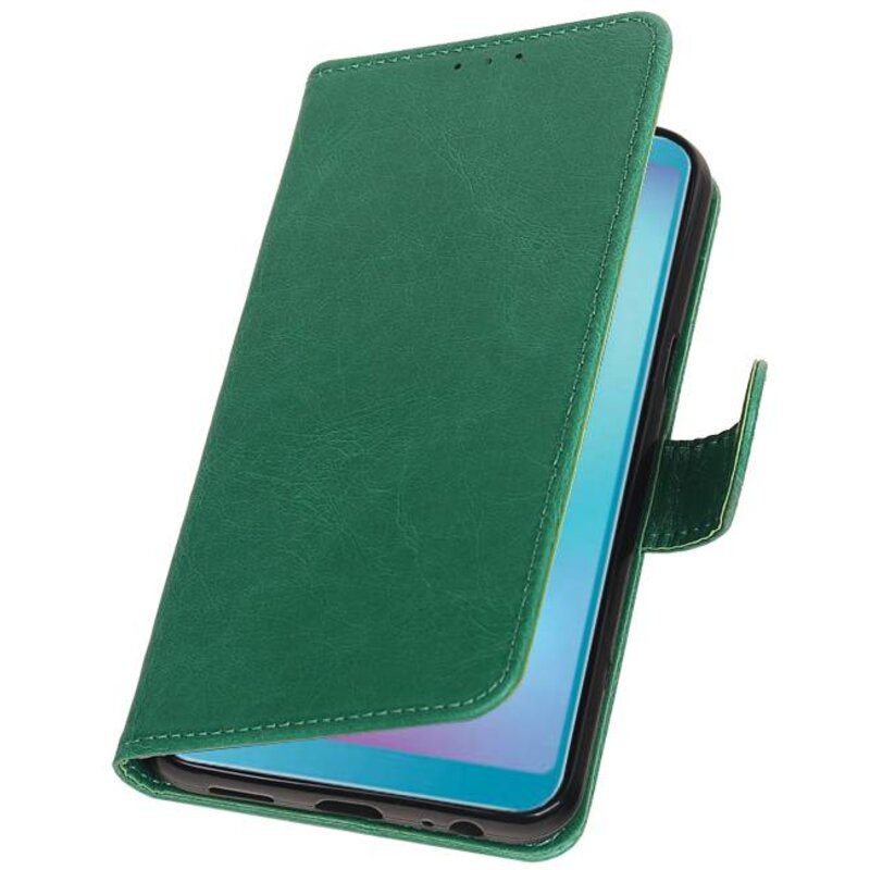Pull Up Bookstyle for Samsung Galaxy A6s Green