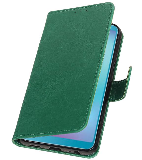 Pull Up Bookstyle for Samsung Galaxy A6s Green