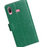 Pull Up Bookstyle for Samsung Galaxy A6s Green