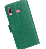 Pull Up Bookstyle für Samsung Galaxy A6s Green