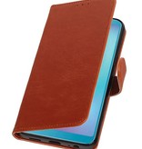 Pull Up Bookstyle for Samsung Galaxy A6s Brown