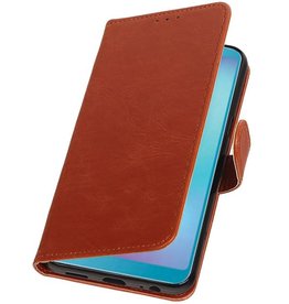 Pull Up Bookstyle for Samsung Galaxy A6s Brown