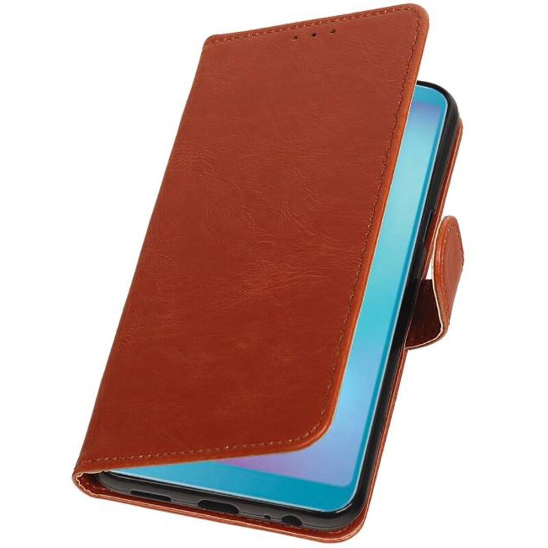 Pull Up Bookstyle for Samsung Galaxy A6s Brown