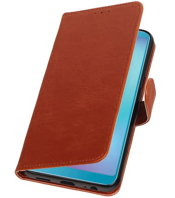 Pull Up Bookstyle for Samsung Galaxy A6s Brown