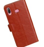 Pull Up Bookstyle for Samsung Galaxy A6s Brown