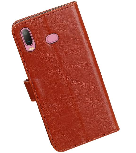 Pull Up Bookstyle for Samsung Galaxy A6s Brown