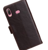 Pull Up Bookstyle für Samsung Galaxy A6s Mocca