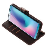 Pull Up Bookstyle voor Samsung Galaxy A6s Mocca