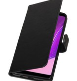 Pull Up Bookstyle voor Samsung Galaxy A9 2018 Zwart