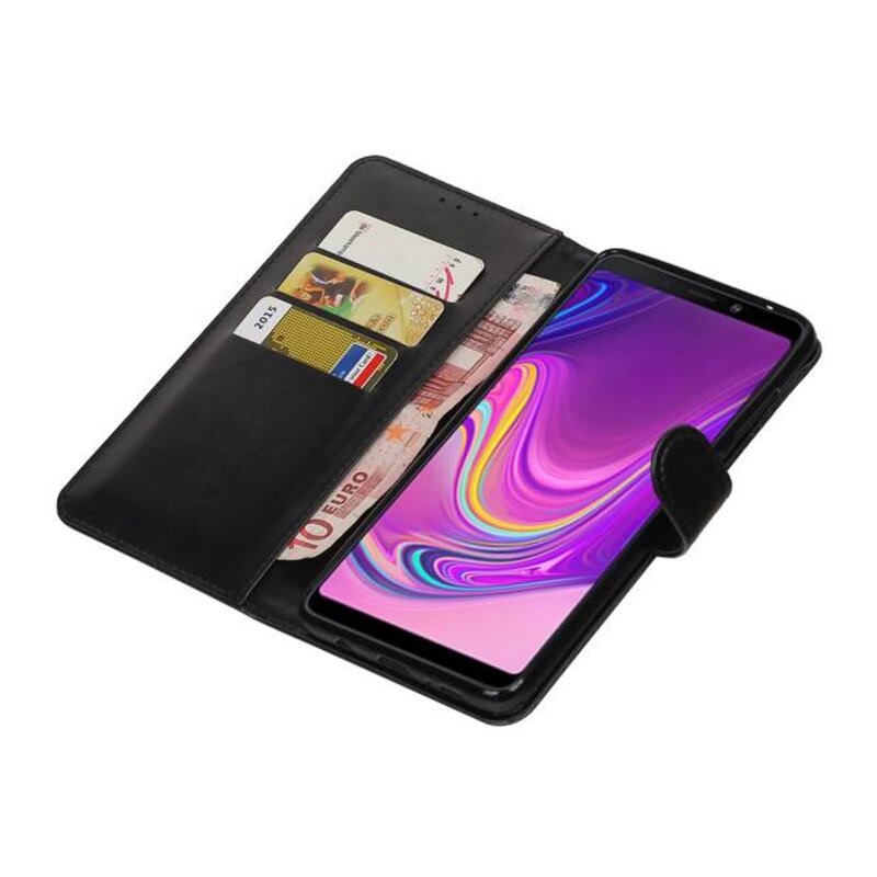 Pull Up Bookstyle pour Samsung Galaxy A9 2018 Noir