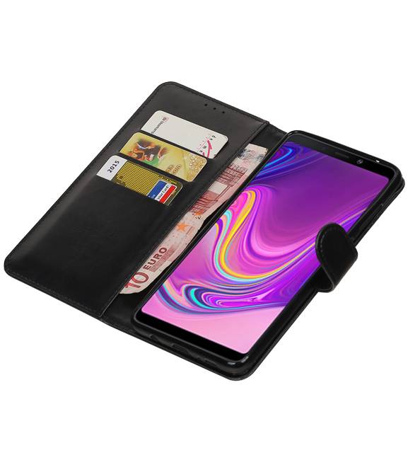 Pull Up Bookstyle pour Samsung Galaxy A9 2018 Noir