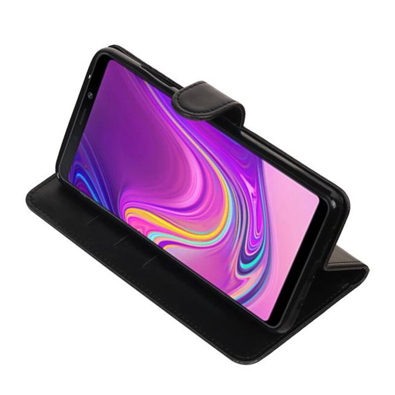 Pull Up Bookstyle pour Samsung Galaxy A9 2018 Noir