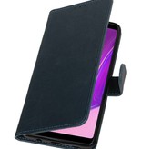 Pull Up Bookstyle voor Samsung Galaxy A9 2018 Blauw