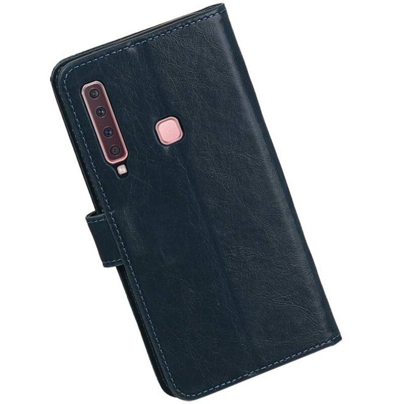 Pull Up Bookstyle pour Samsung Galaxy A9 2018 Bleu