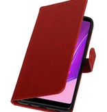 Pull Up Bookstyle voor Samsung Galaxy A9 2018 Rood