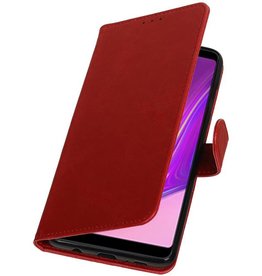 Pull Up Bookstyle pour Samsung Galaxy A9 2018 Rouge