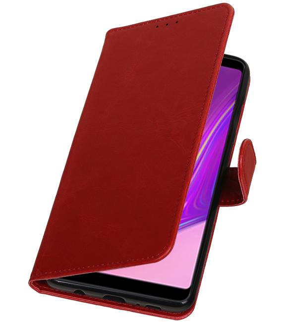 Pull Up Bookstyle for Samsung Galaxy A9 2018 Red