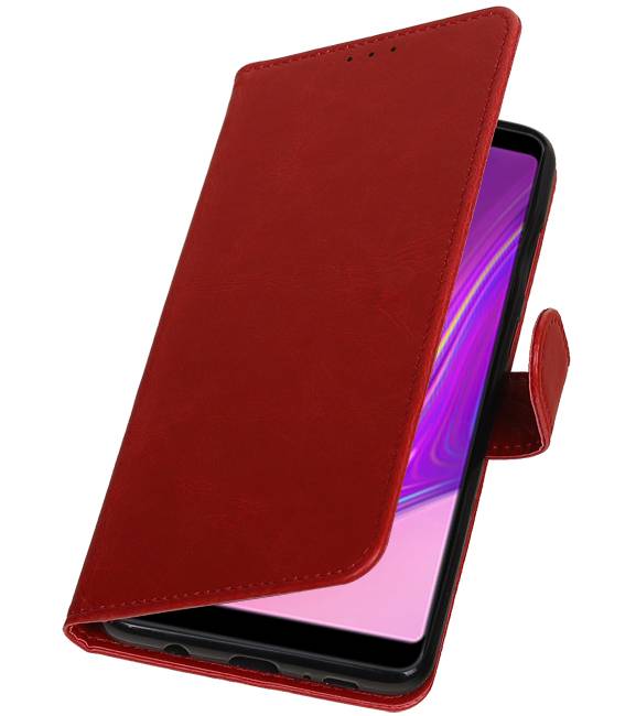 Pull Up Bookstyle pour Samsung Galaxy A9 2018 Rouge