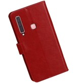 Pull Up Bookstyle for Samsung Galaxy A9 2018 Red