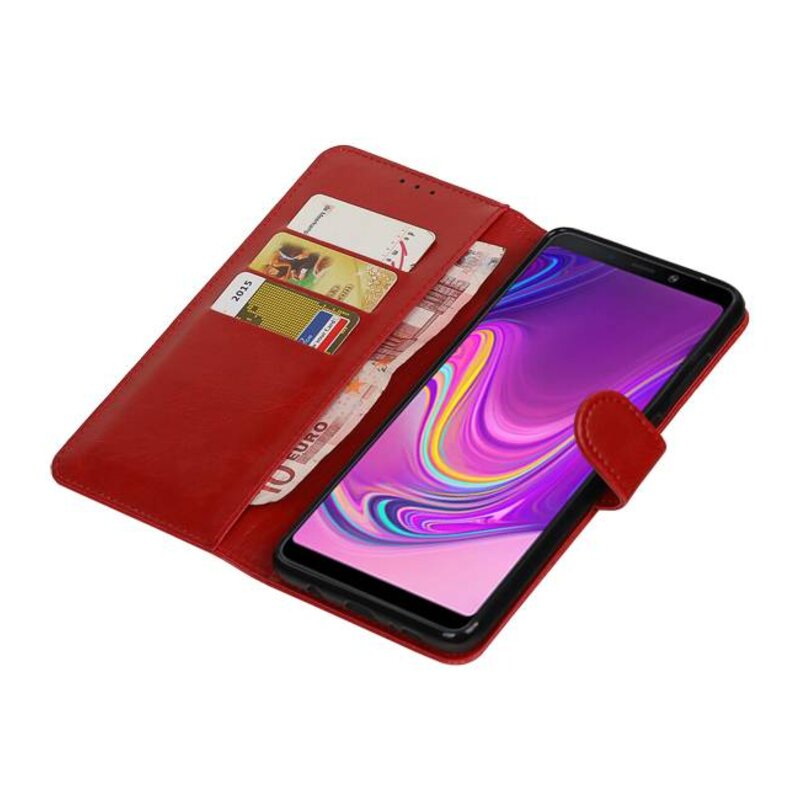 Pull Up Bookstyle per Samsung Galaxy A9 2018 Red