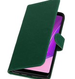 Pull Up Bookstyle for Samsung Galaxy A9 2018 Green