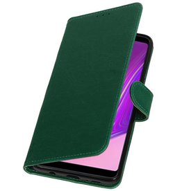 Pull Up Bookstyle pour Samsung Galaxy A9 2018 Vert